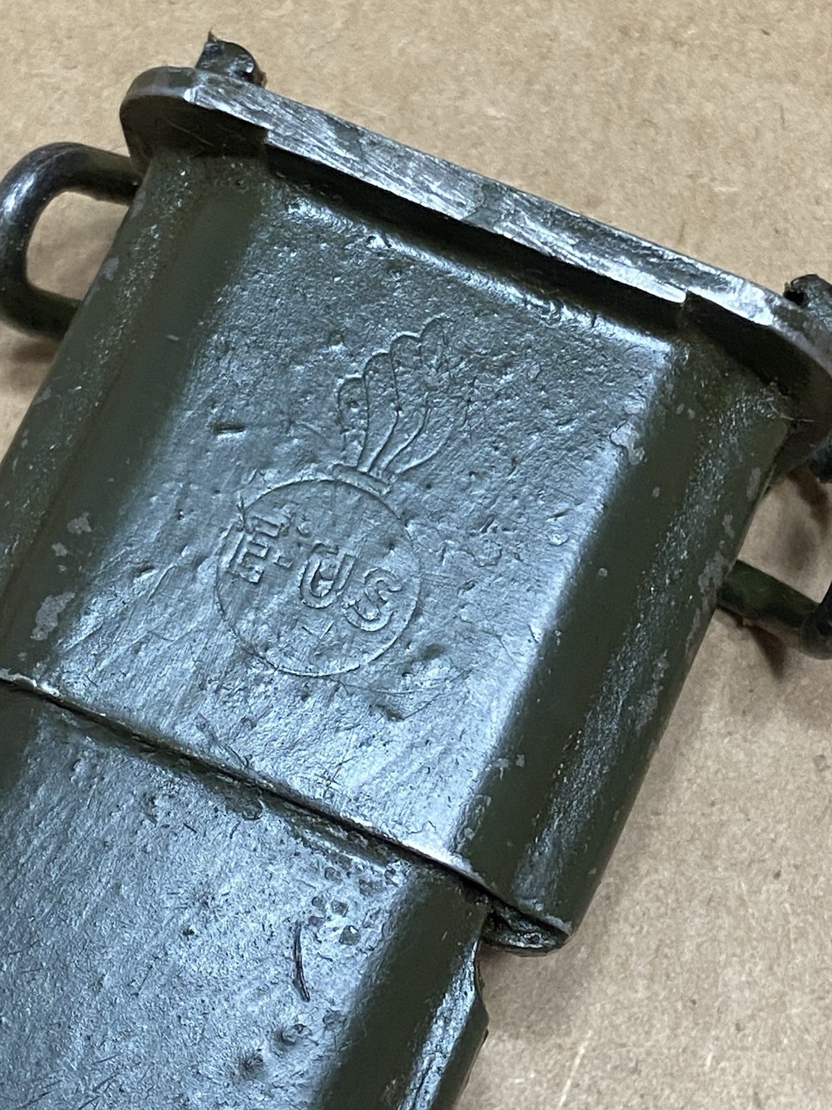 Original M1 Garand bayonet E US marked w/ E-US scabbard also fits 1903 NICE