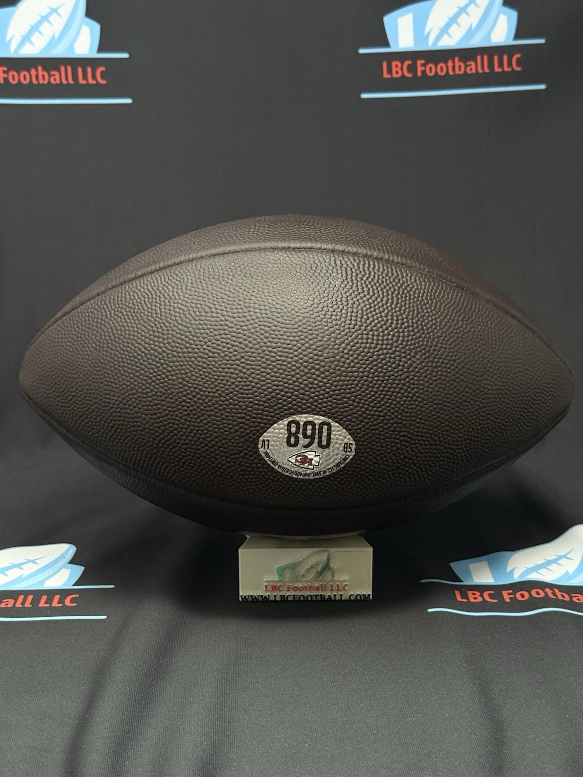 Kansas City Chiefs Game Issued Super Bowl LV Game Ball #068 Wilson Duke Football