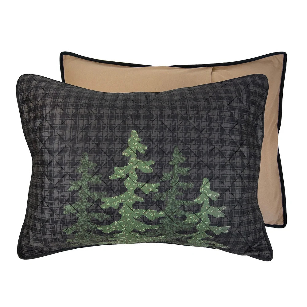 Donna Sharp Foothills Bear Family Rustic Country Queen 3PC Quilt Set