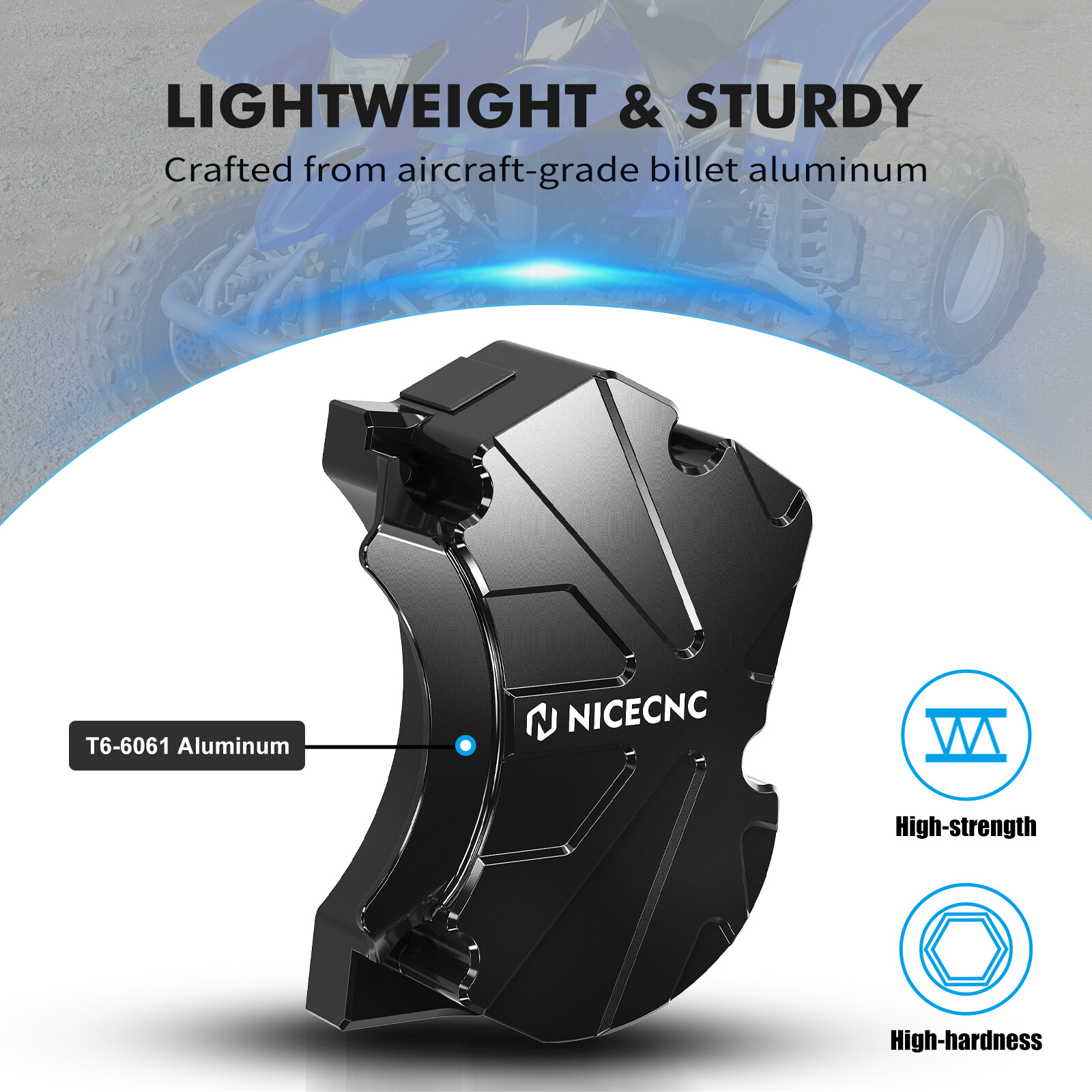 NICECNC Aluminum Oil Pump Cover Anodized For Yamaha Blaster 200 YFS200 1988-2006