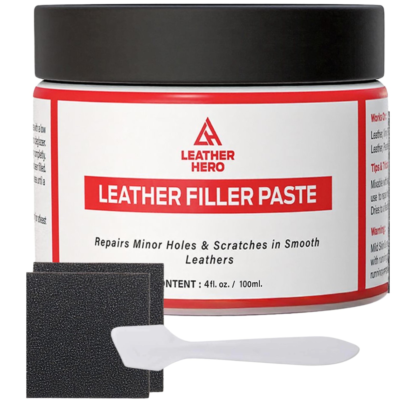 Leather Filler for Filling or Repairing Holes, Tears, Cracks, Scratches, for ...