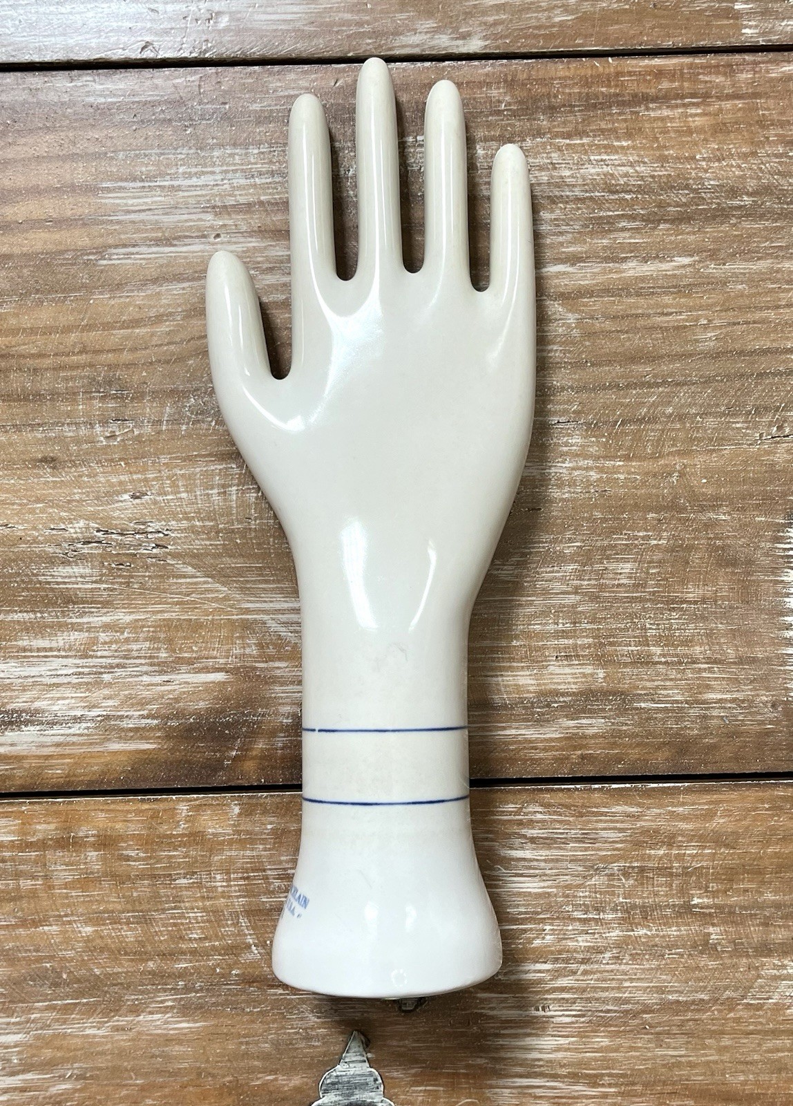Vtg 1976 GENERAL PORCELAIN Commercial Large Hand Glove Mold Mannequin 14”Display