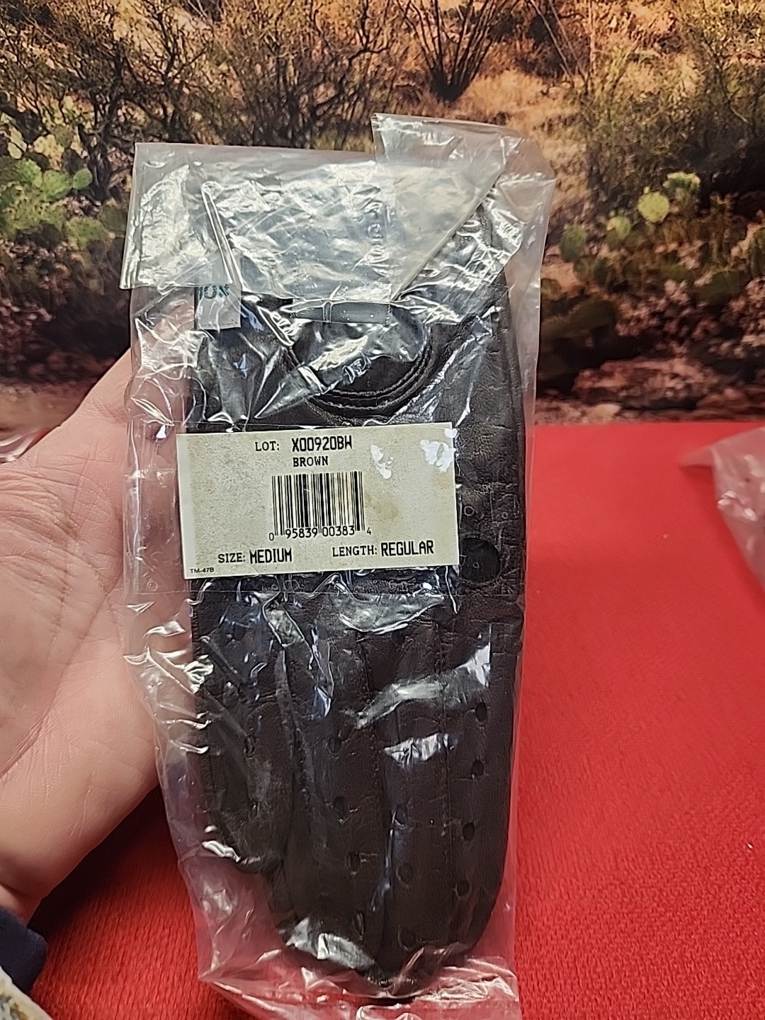 10-X  Leather Shooting Gun Gloves Size Medium Brown NOS