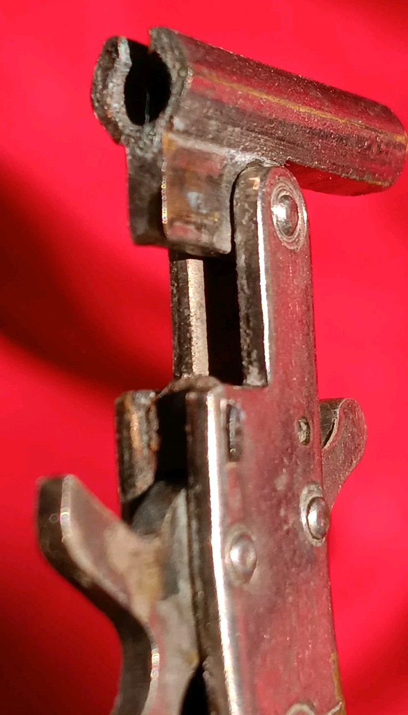 TINY MICRO ENGRAVED PIN FIRED MINI ( AUSTRIAN??) CAP GUN. FREE SHIPPING