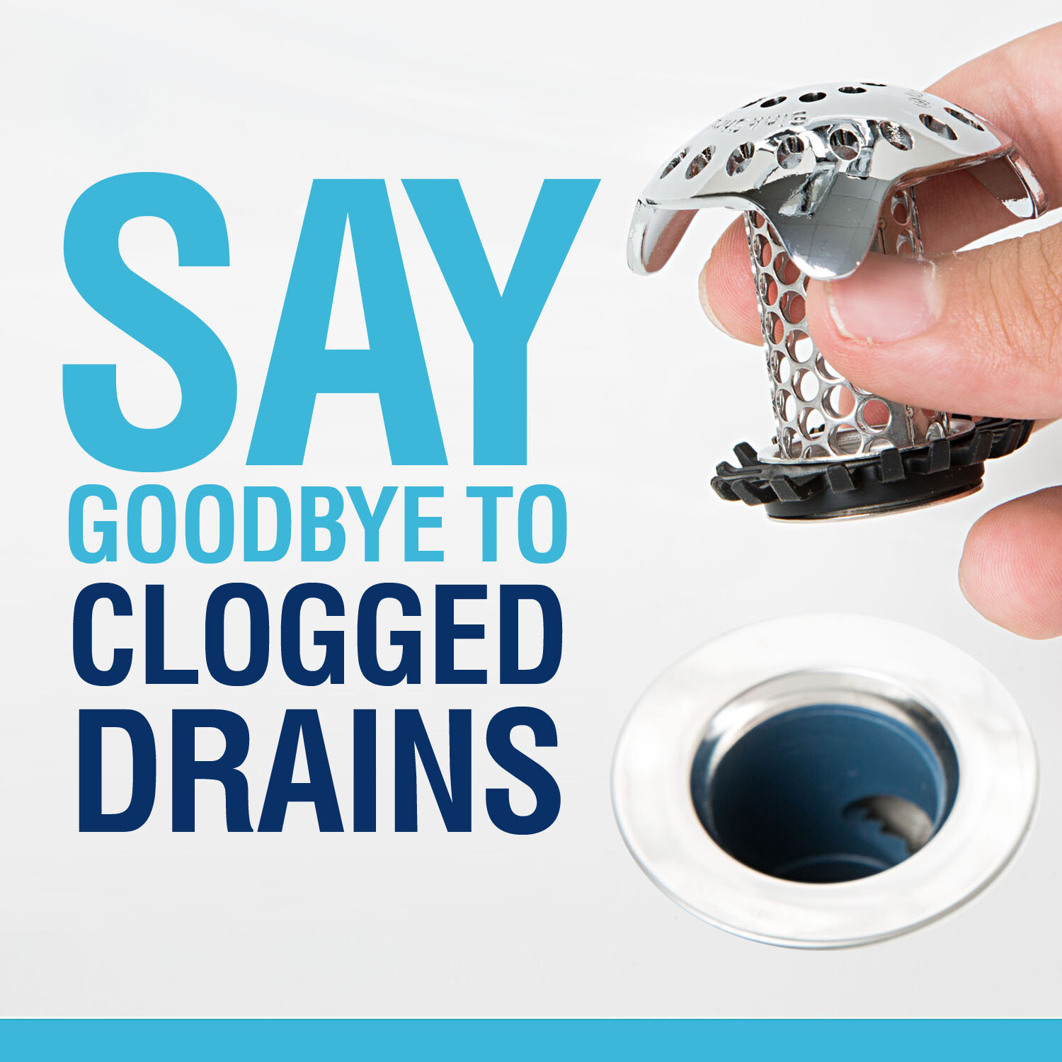 SinkShroom® Ultra Stainless Steel Hair Catcher Drain Protector by TubShroom