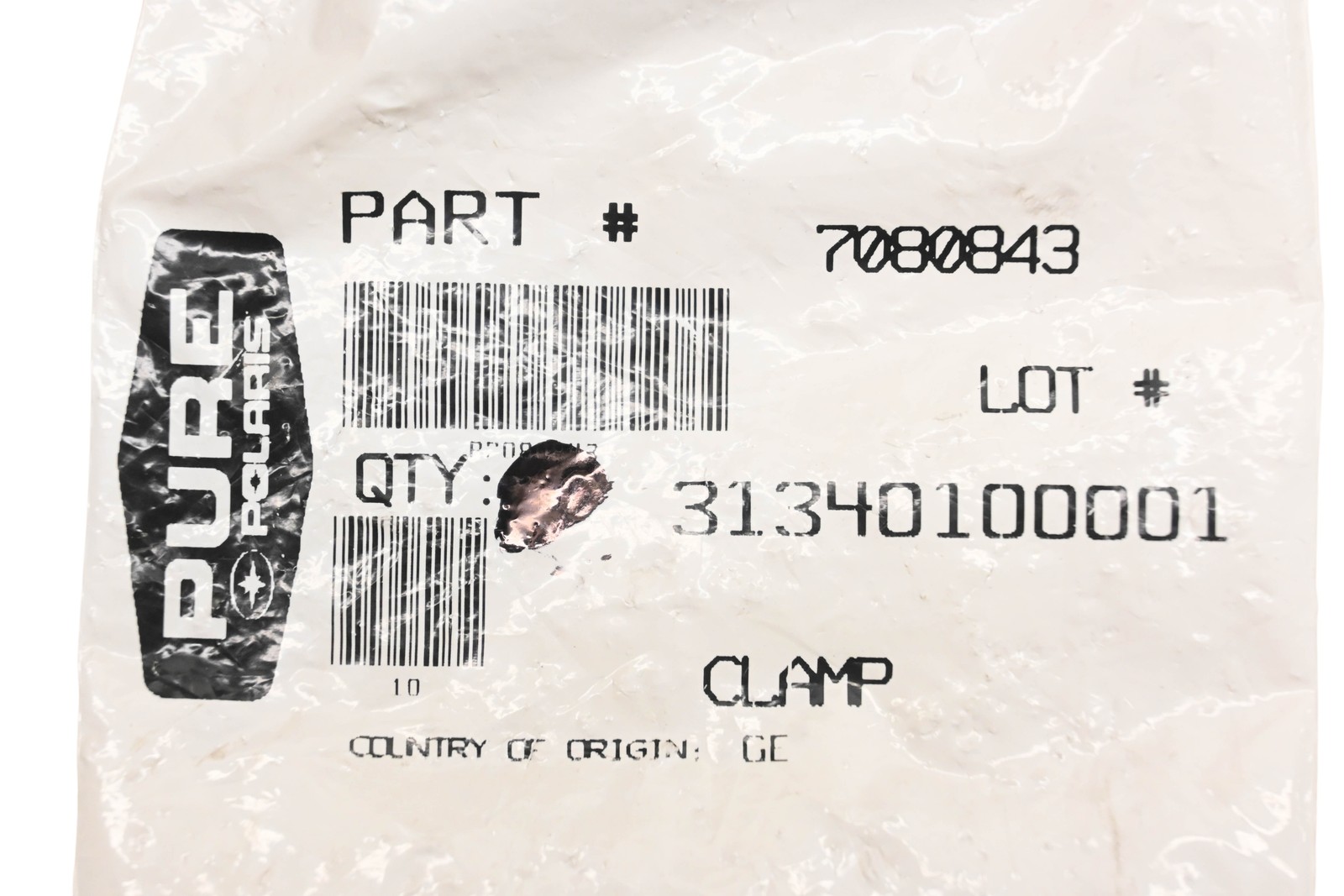 New OEM Polaris 7080843 Clamps Qty 2 NOS