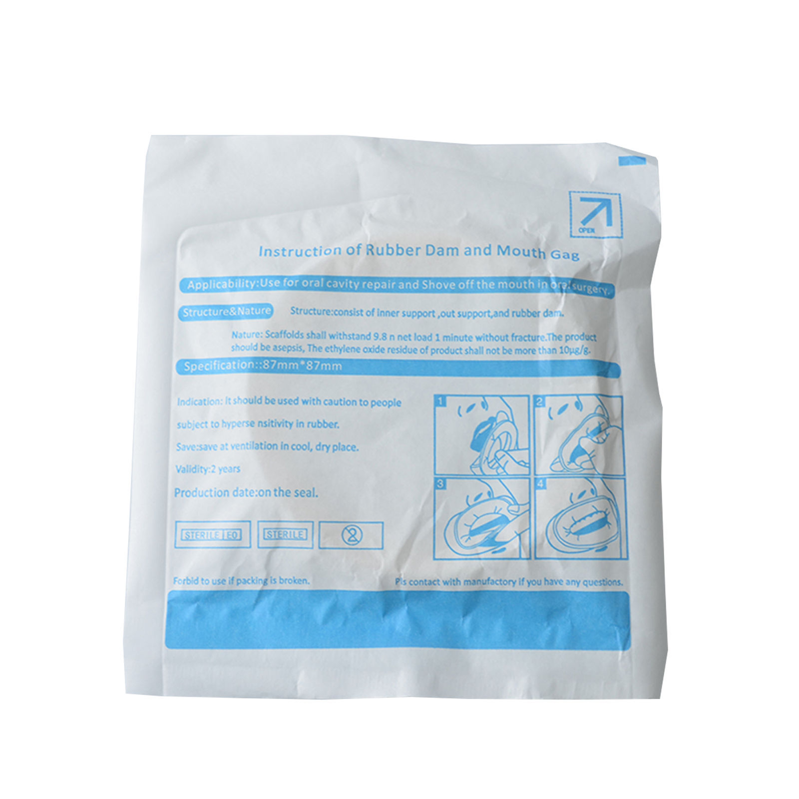 10 Pc Disposable Soft Lip Dental Sterile Rubber Dam Cheek Retractor Mouth Opener