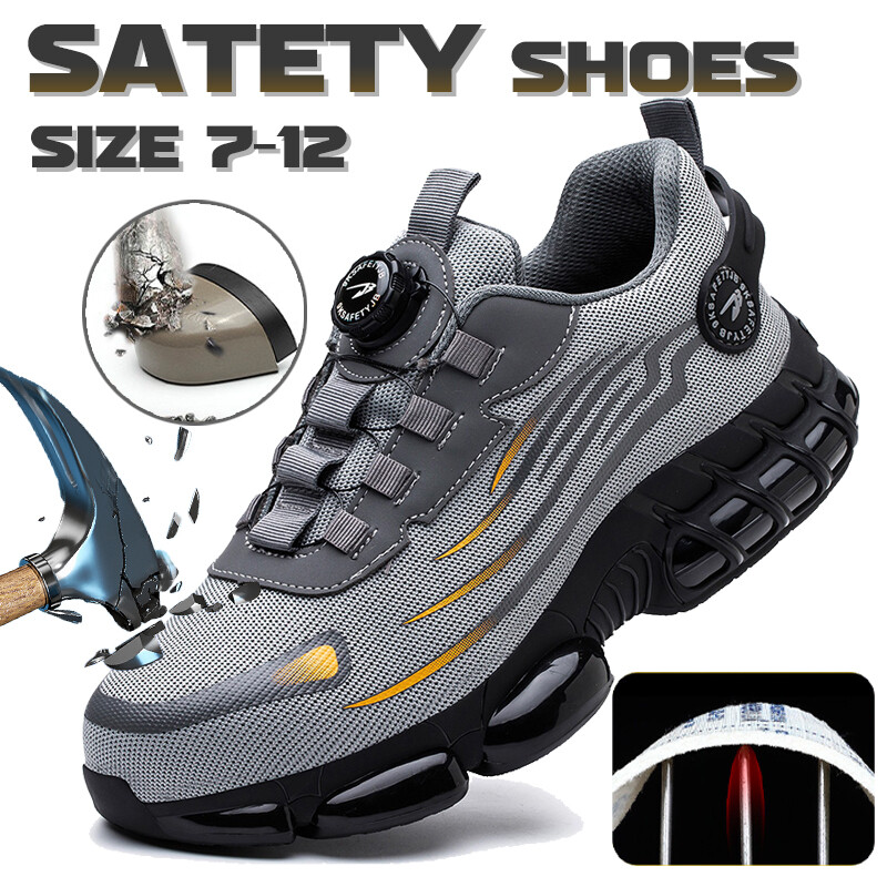 US Men's Work Shoes Indestructible Sneakers Steel Toe Safety Shoes New Ourdoor