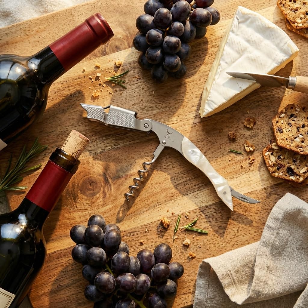 Wino Wine Key! - Professional Sommelier's Corkscrew Small, French Oak