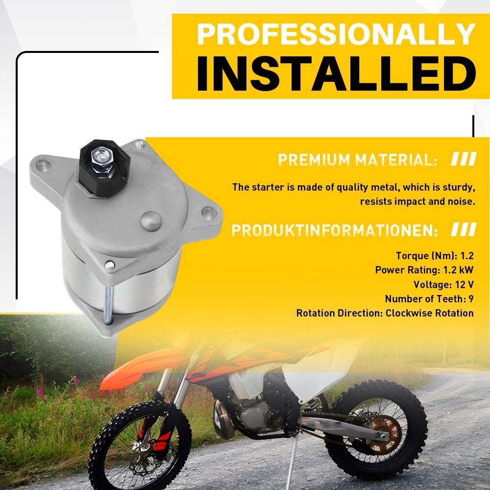 Starter Motor for KTM 250 300 XC Husqvarna TE300 TE250 TX300 55440001000