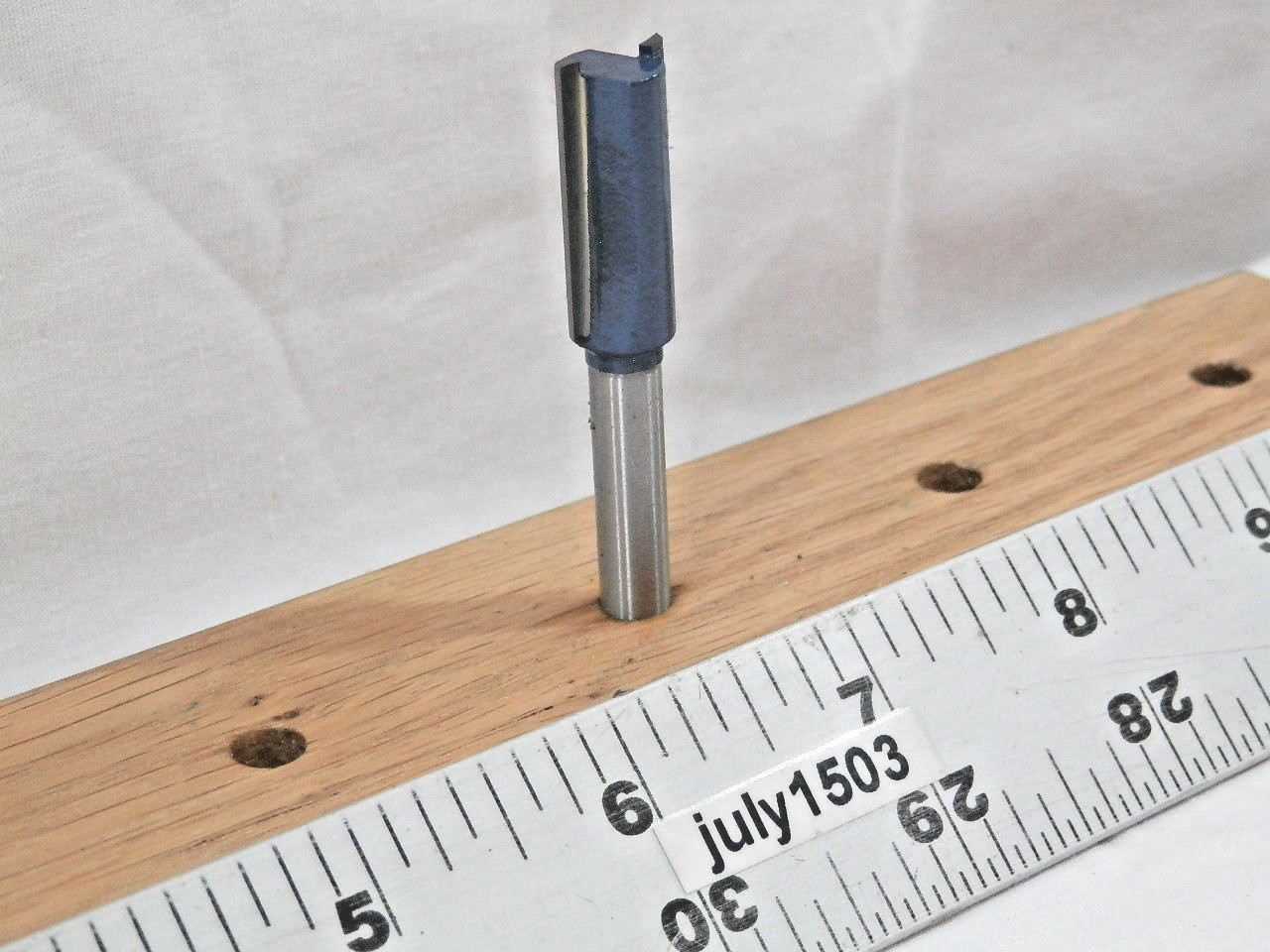 (1) NEW 7/16" D Straight Bit Carbide Tip Router Bit 1/4" Shank 2 Flute zm