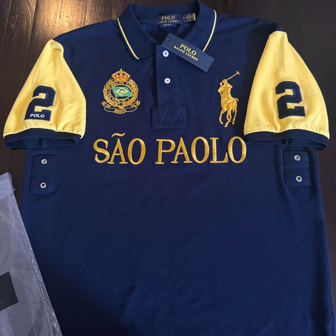Chief Keef Polo Sao Paolo Brazil Polo Shirt Red Black Yellow