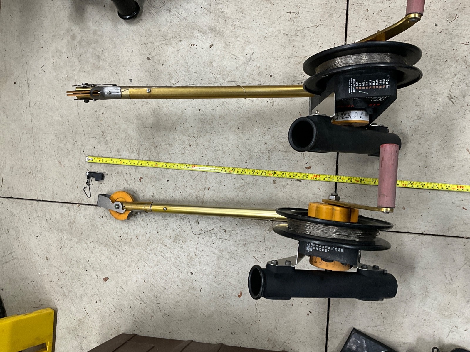 Penn Fathommaster 600 Manual Downriggers (2), with rod holders.  Great shape