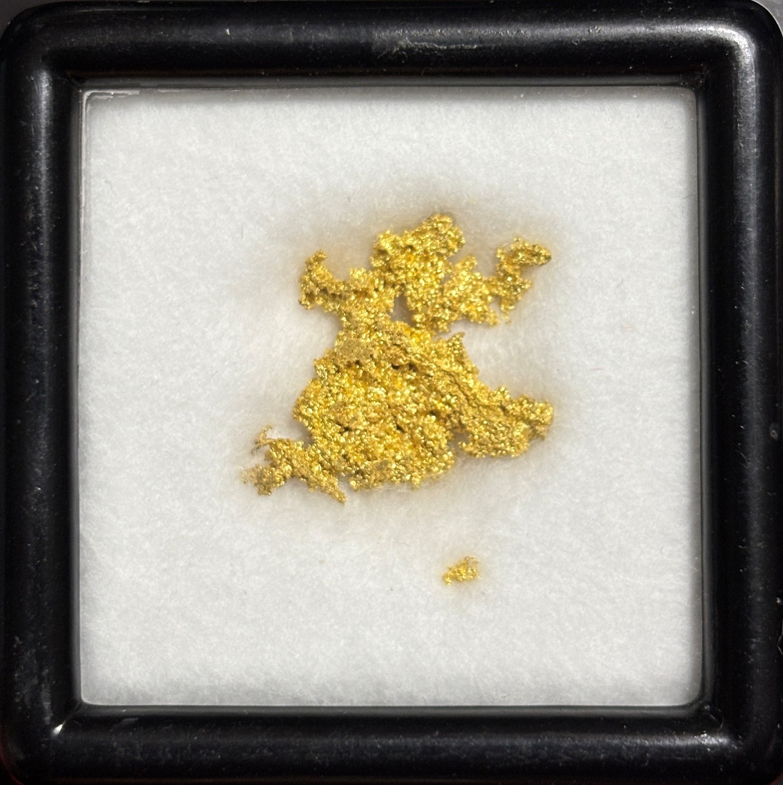 CALIFORNIA NEVADA NATURAL CRYSTALLIZED GOLD NUGGET WEIGHS 2.04 GRAMS