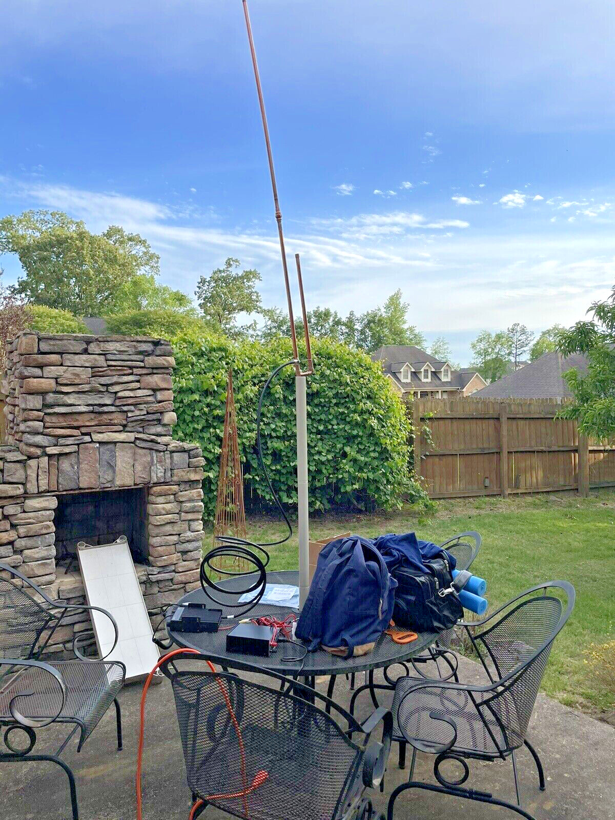 2meter/70cm J pole Dual Band Collapsible Copper J-Pole Antenna FREE SHIPPING