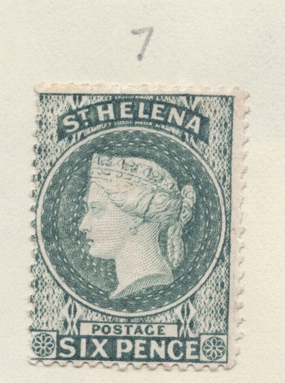 St Helena 1889 6p Gray (SC# 7)