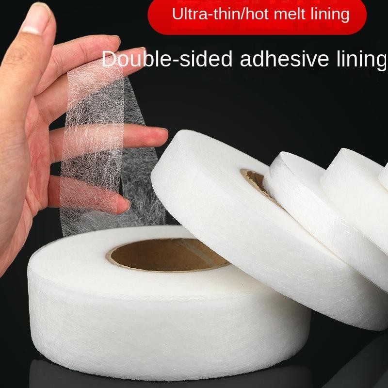64M Iron On Hem Tape Double Sided Adhesive Fabric No Sew Pants Repair