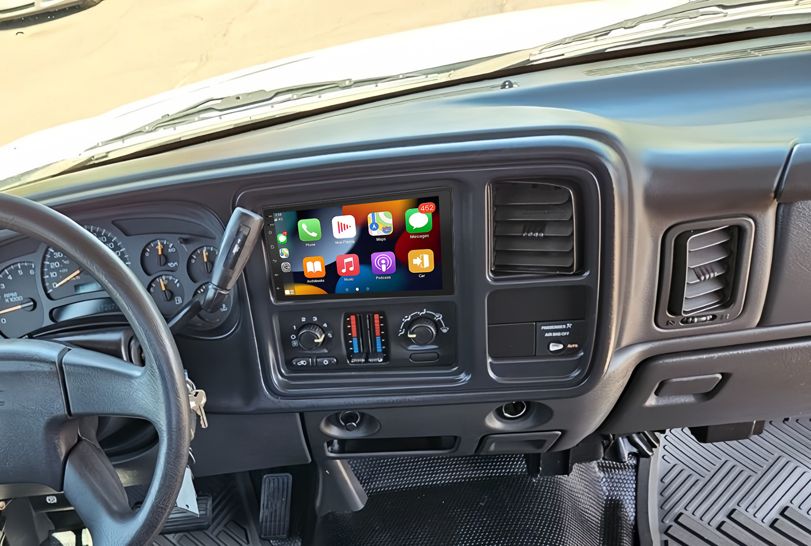 For 2003-2006 Chevy Silverado 1500 2500 Apple Carplay Car Radio Android 15 Navi
