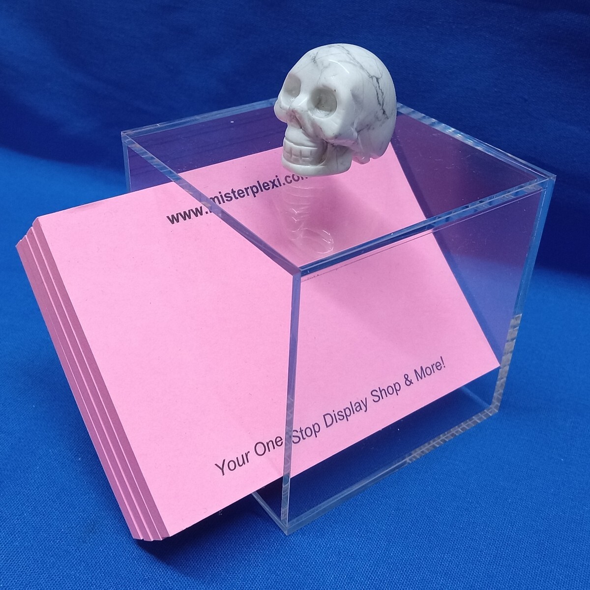 Clear Acrylic 5-Sided Cube 3" x 3" x 3" - Open One Side - FREE SHIPPING