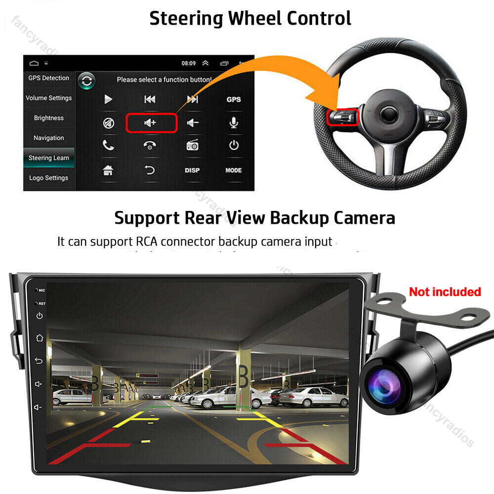 Android 15.0 For Toyota RAV4 2007-2011 Car Radio Stereo GPS Navi WIFI Bluetooth