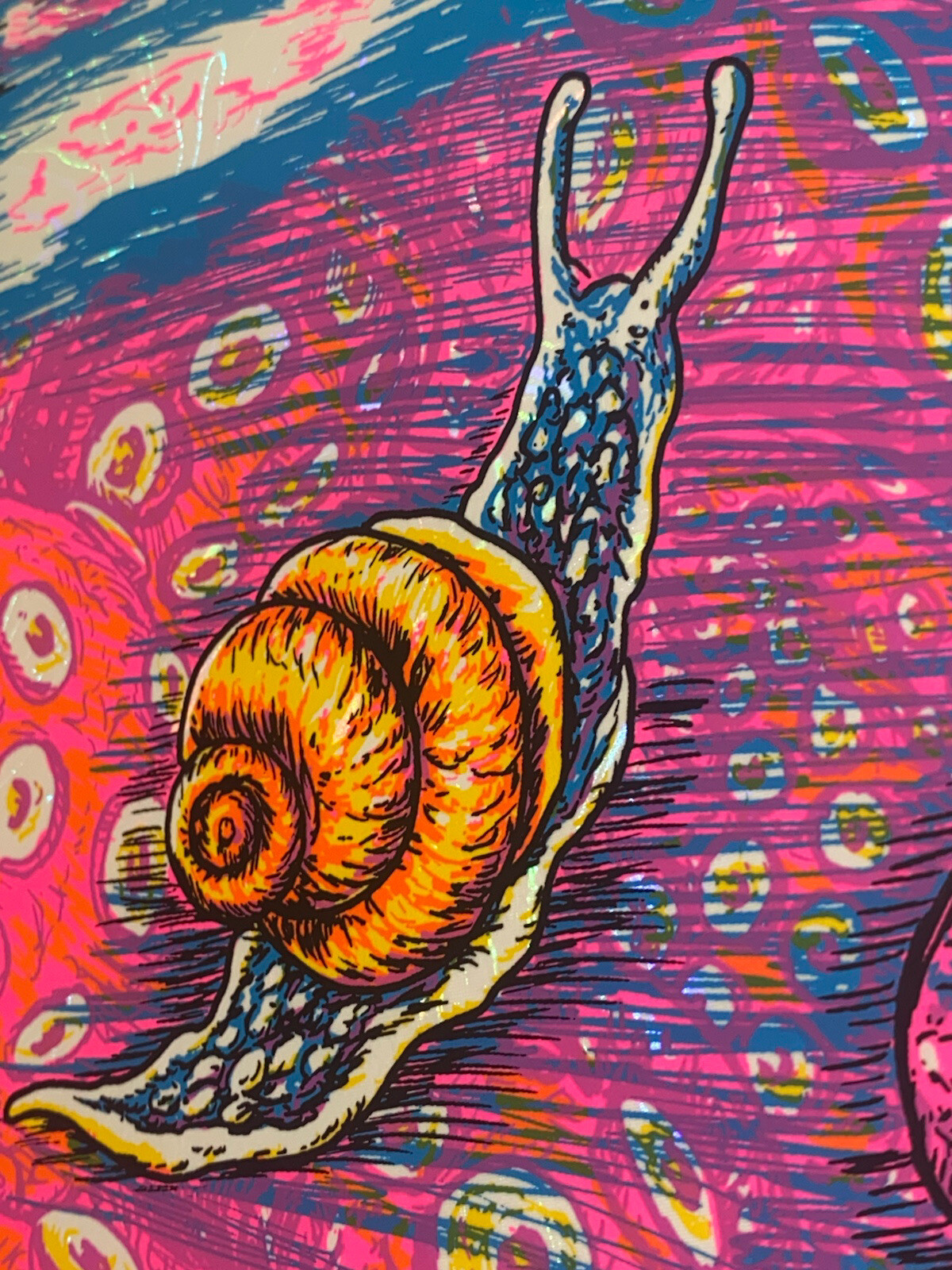 Dirty Heads Poster Lincoln NE 8/10/22 Silkscreen White Swirl Foil S/N Official