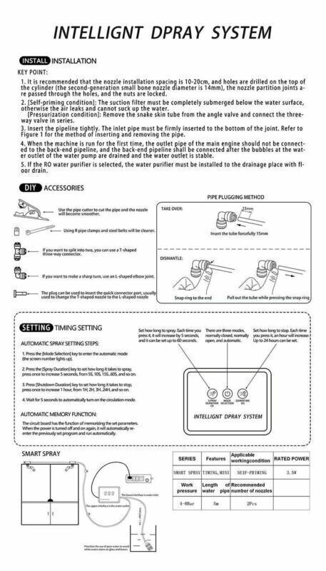 Reptile Humidifier Mister Fogger for Terrarium Automatic Timer Spray Mist Fogger