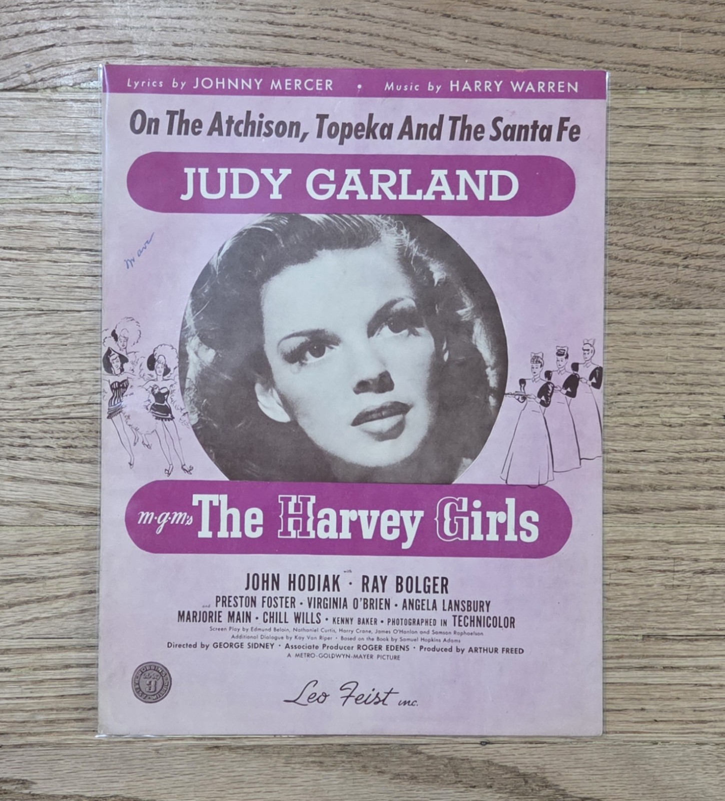 (4) Vintage Judy Garland Music Sheets Lot