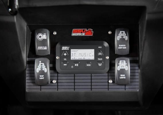 SSV Works MRB3S Media Controller With Dash Panel Kit For Polaris RZR XP 14-18