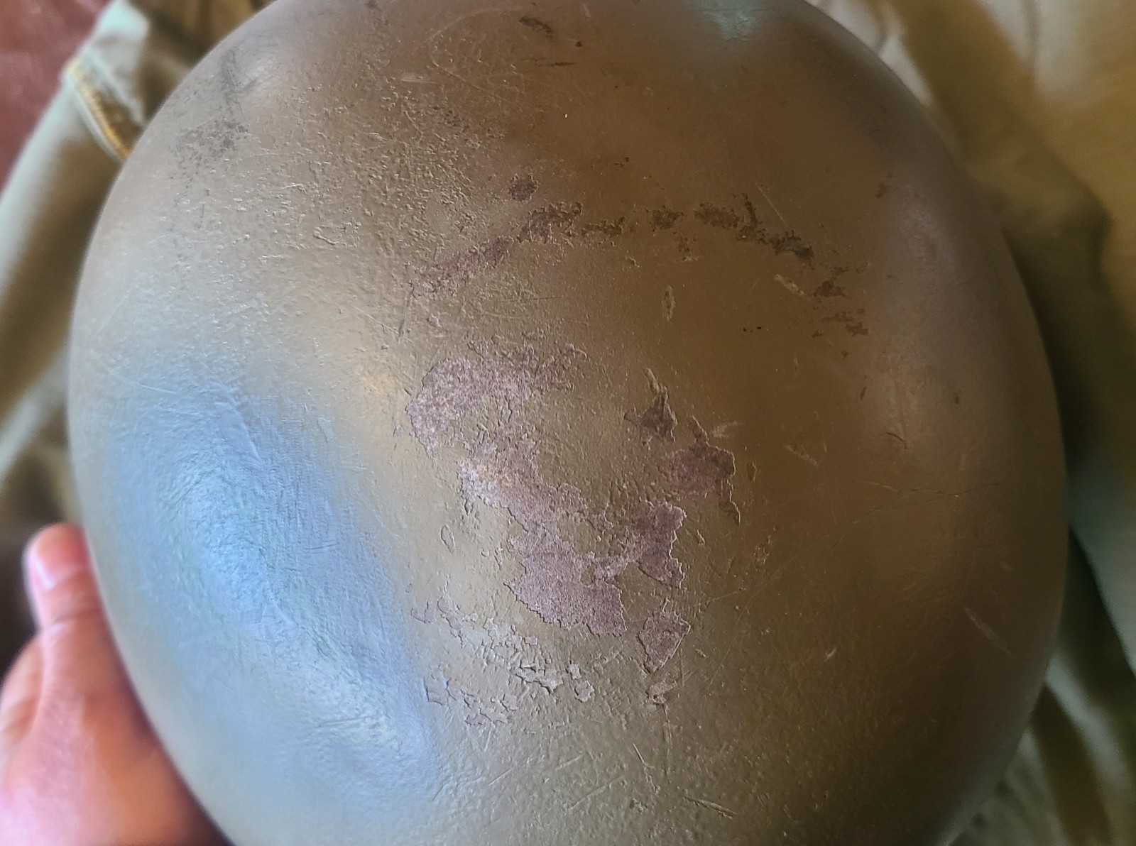 WW2 Fixed Bale Helmet - Original Relic - 220A Early War