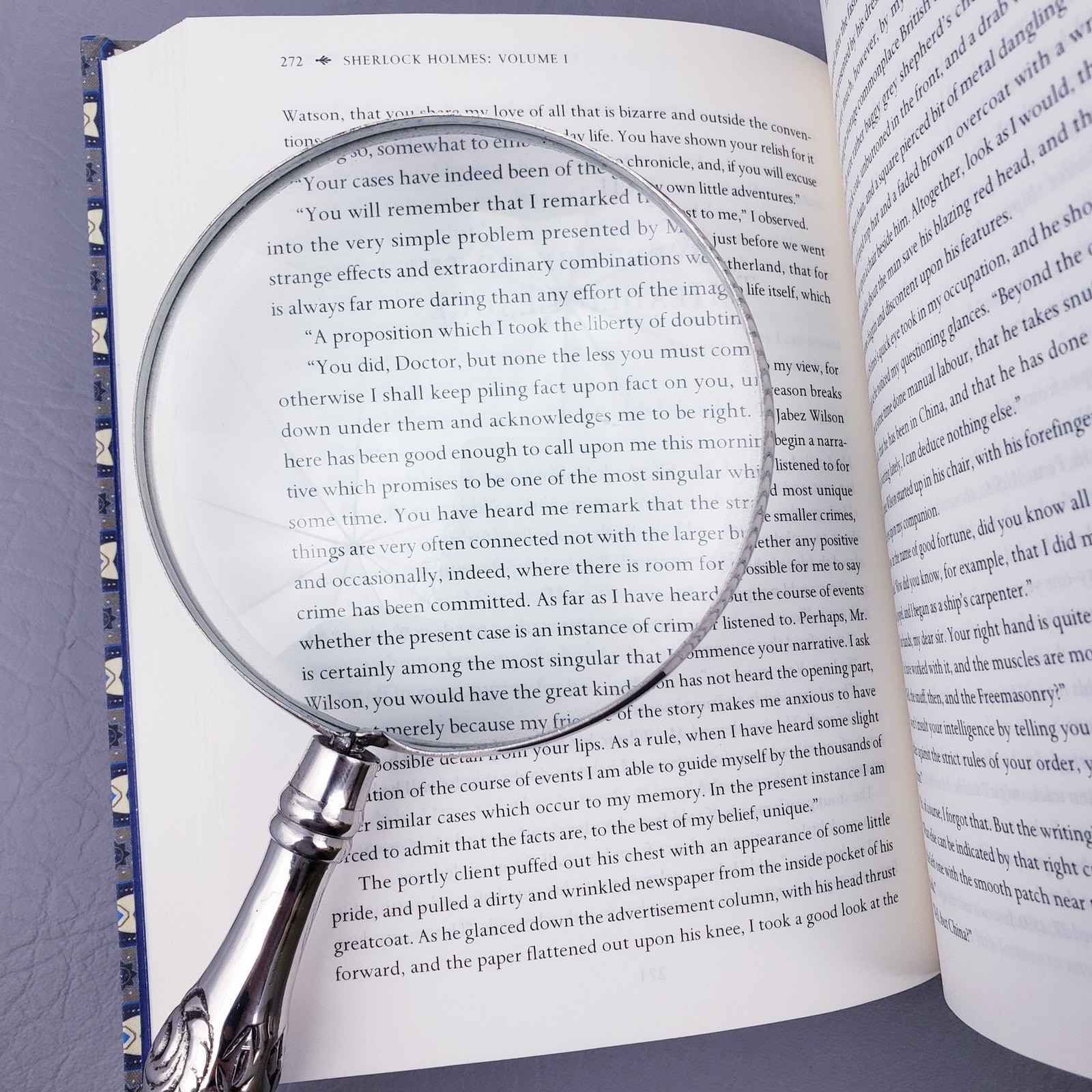 Vintage Large 12" Magnifying Glass Handheld Ornate Silverplated Handle