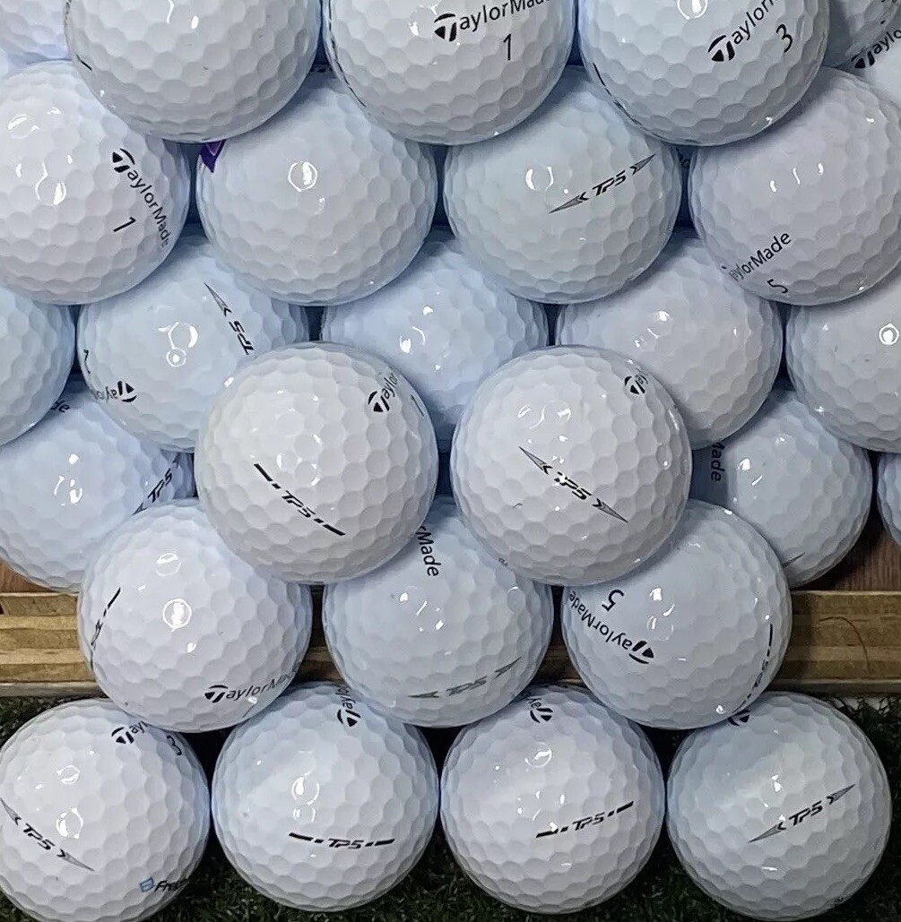 50 Taylormade TP5 5A Mint Condition Used White Golf Balls AAAAA