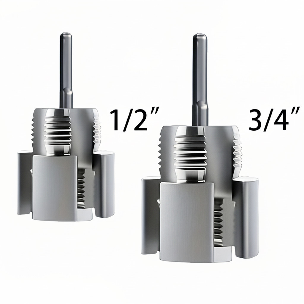 2pcs Integrated Internal & External Pipe Threading-Tool,PVC Pipe Threader Kit