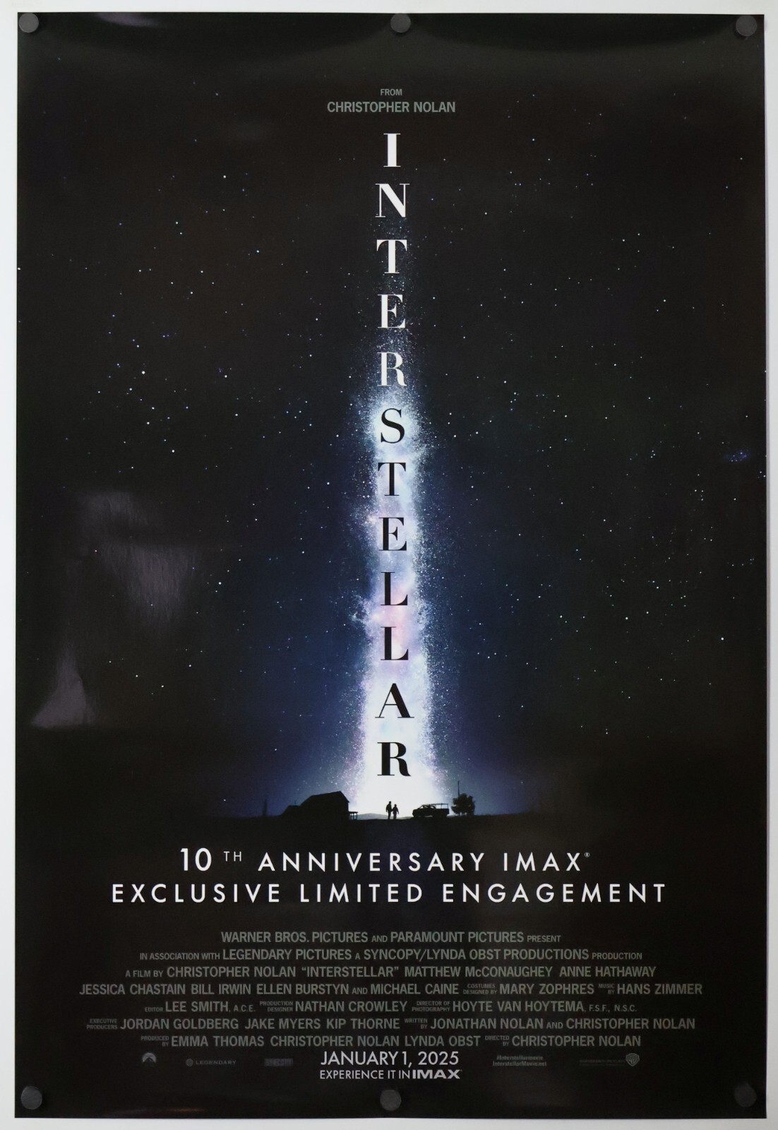 Interstellar - original DS movie poster 27x40 2025 INTL 10th Anniversary Style B
