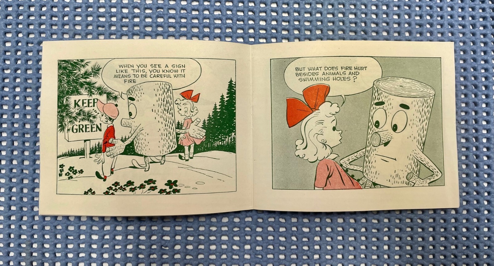 Michigan WOODYs "A VISIT TO THE FOREST" Booklet NOS 1940s-50s Smokey the Bear