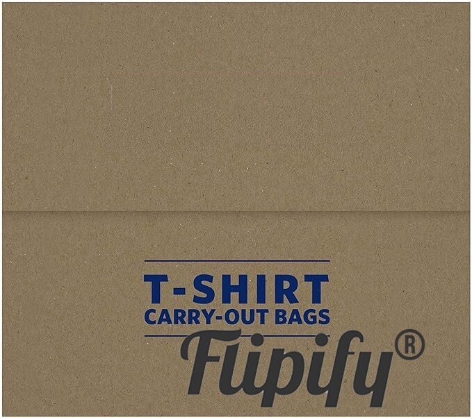 Bags 1/6 Large 22 x 11.5 x 6.5 Thank You T-Shirt Plastic Grocery Shopping Bags