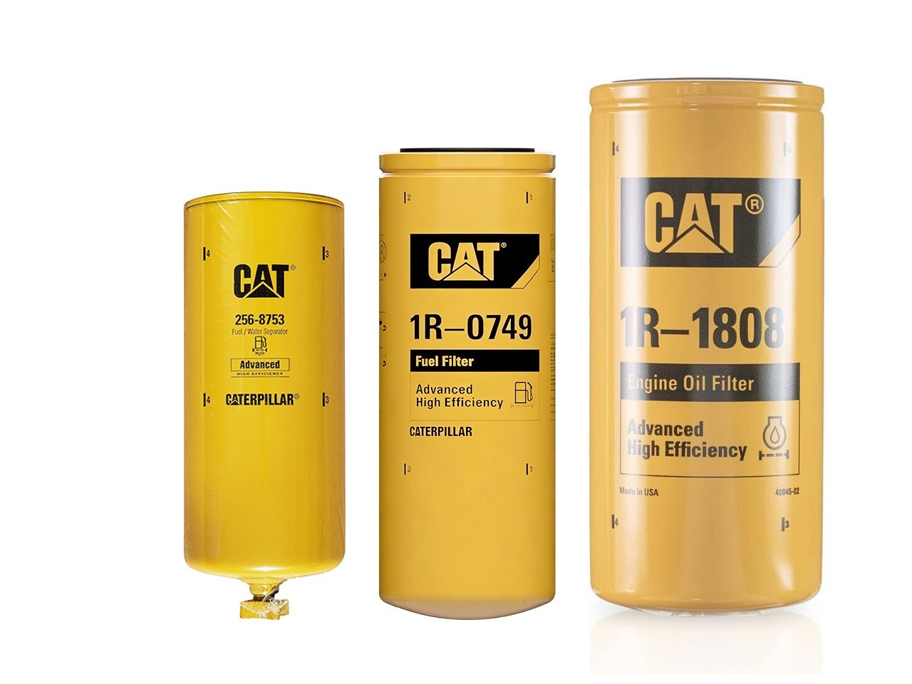 Caterpillar Cat Engine Filter Kit 1R-1808, 1R-0749, 256-8753 OIL CHANGE