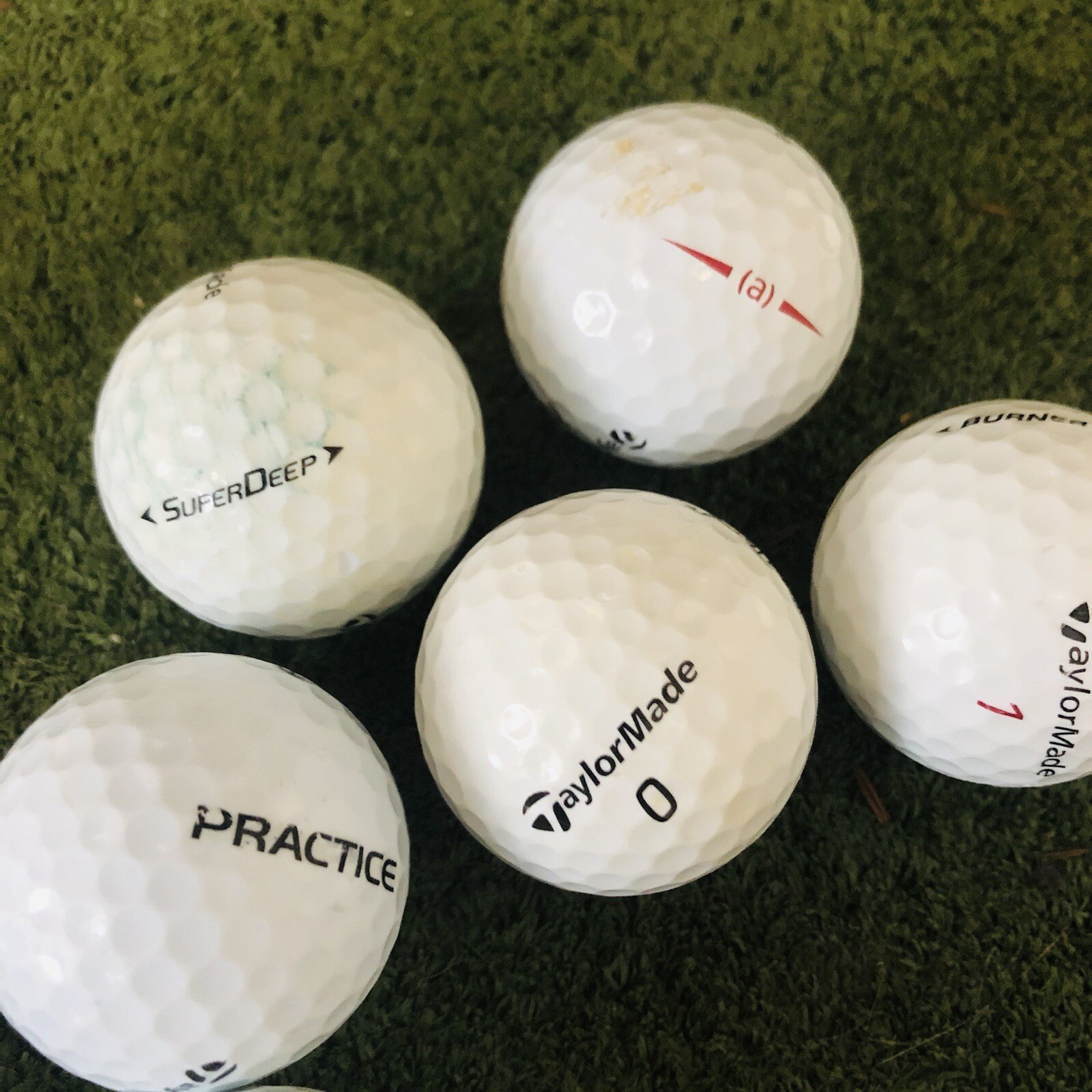 50 Taylormade Assorted Mixed Used Golf Balls AAA (3A) Free Shipping