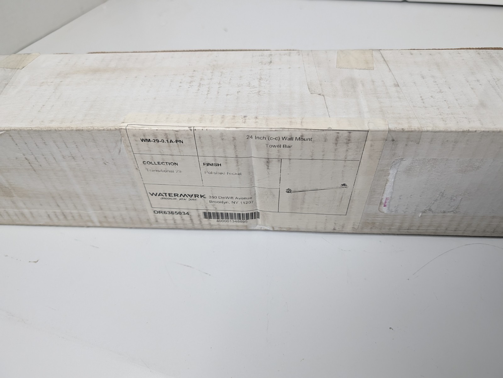 Watermark Transitional 24" towel bar 29-0.1A-PN, Polished Nickel