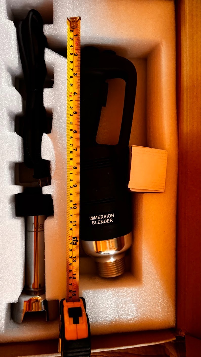 VBENLEM Commercial Immersion Blender 500W Power, Hand Held Mixe , 15.7-Inch