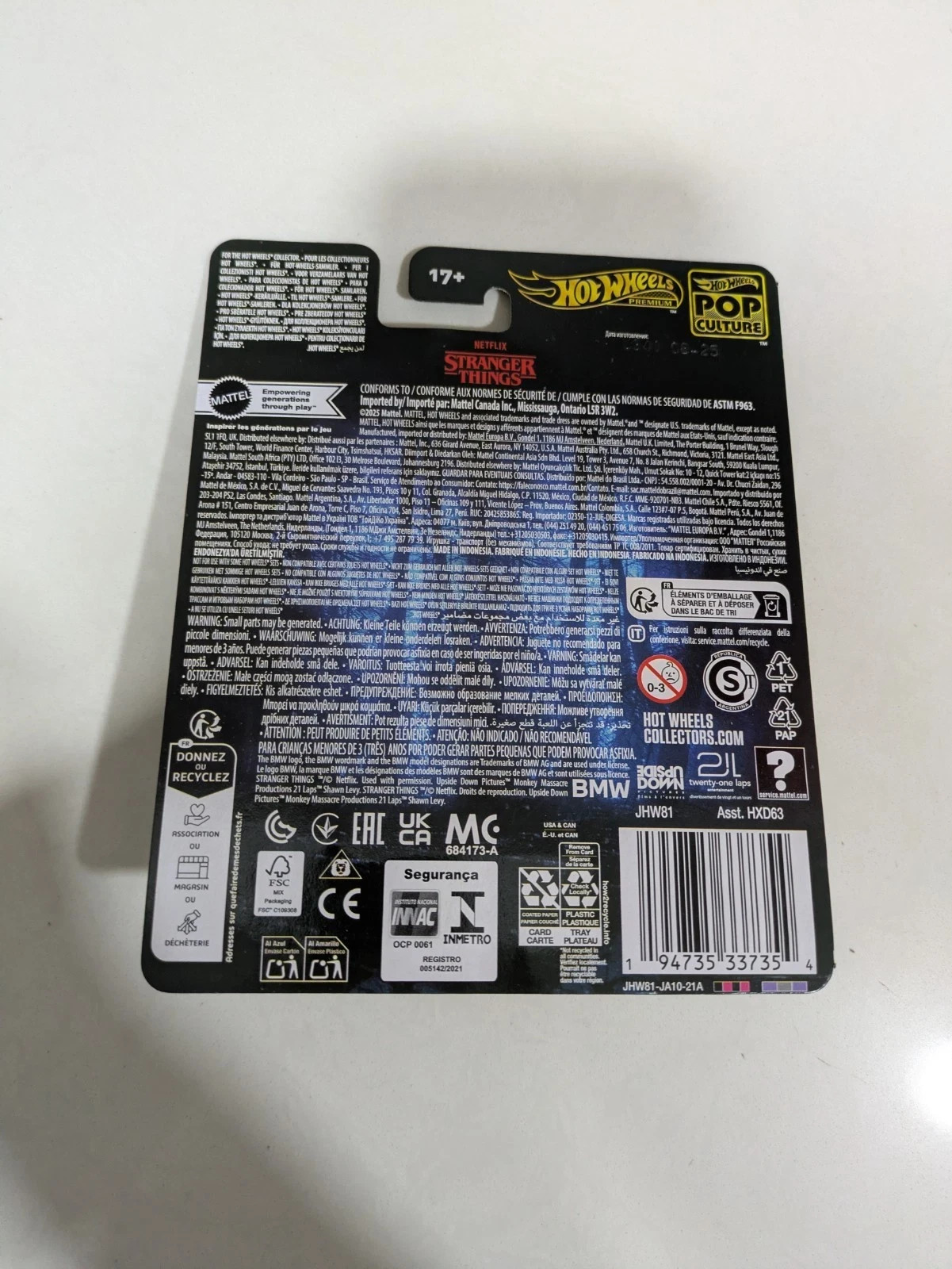 HOT WHEELS PREMIUM 2025 POP CULTURE STRANGER THINGS 1983 BMW 733i Ships Fast!