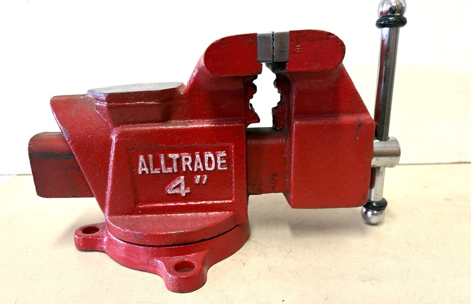 Alltrade 4" Bench Top Swivel Vise Vintage Good Used Condition