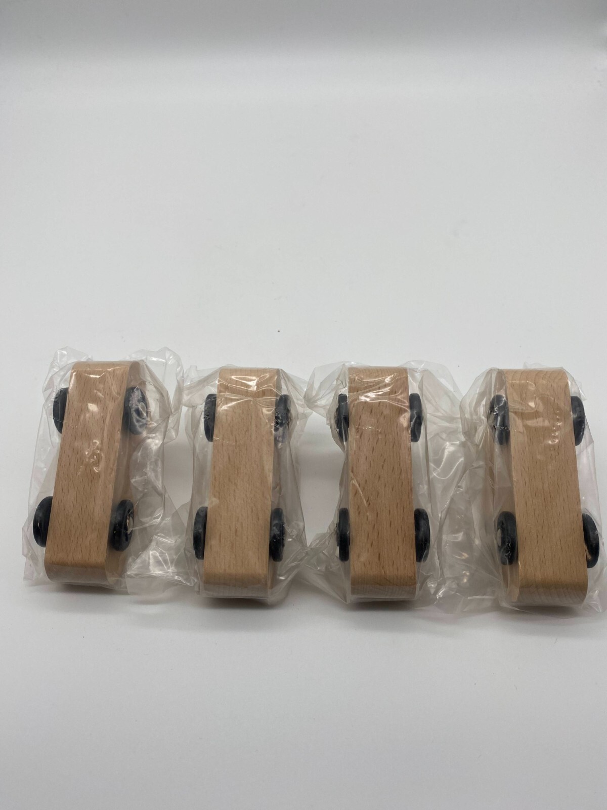 Set of 4 Wooden Cars to Paint/Decorate - New In Package