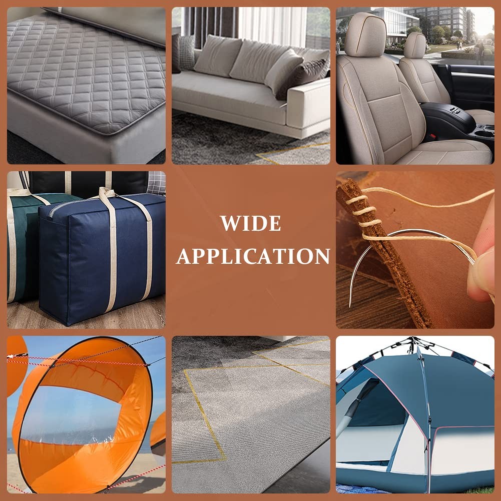 20 Pcs Leather Sewing Needles,Heavy Duty Sewing Needles Kit Include Curved Le...