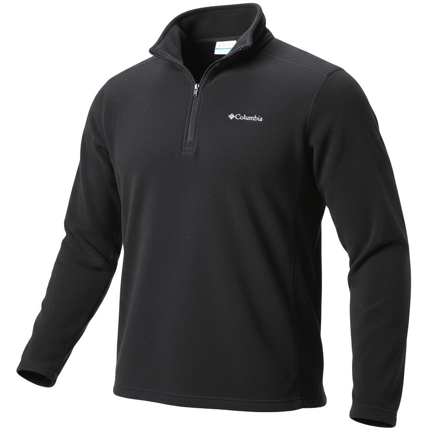 Columbia Men's Black Fleece 1/4 Zip Pullover Sweatshirt XL