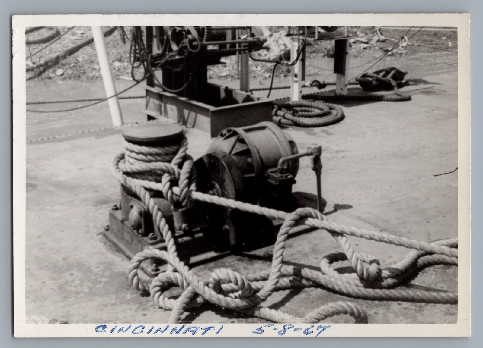 1967 Gulf Oil & Gas Vintage 4.25 x 3" Photo Pipeline Cincinnati, Ohio   9408