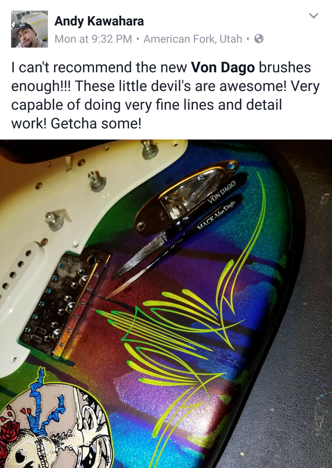 # 00 Mack - Von Dago SYNTHETIC HAIR Scrolling / Pinstriping Brush