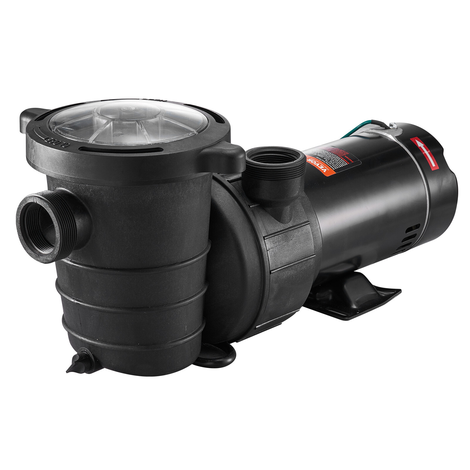 VEVOR Swimming Pool Pump 1.5 HP 88 GPM w/ Strainer Filter Pump Above Ground