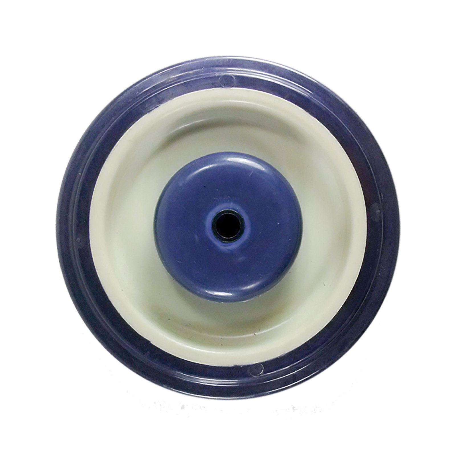 5" x 1-1/4" Polyurethane Shopping Cart Wheel with Axle and Nut (5/16") - 1 EA