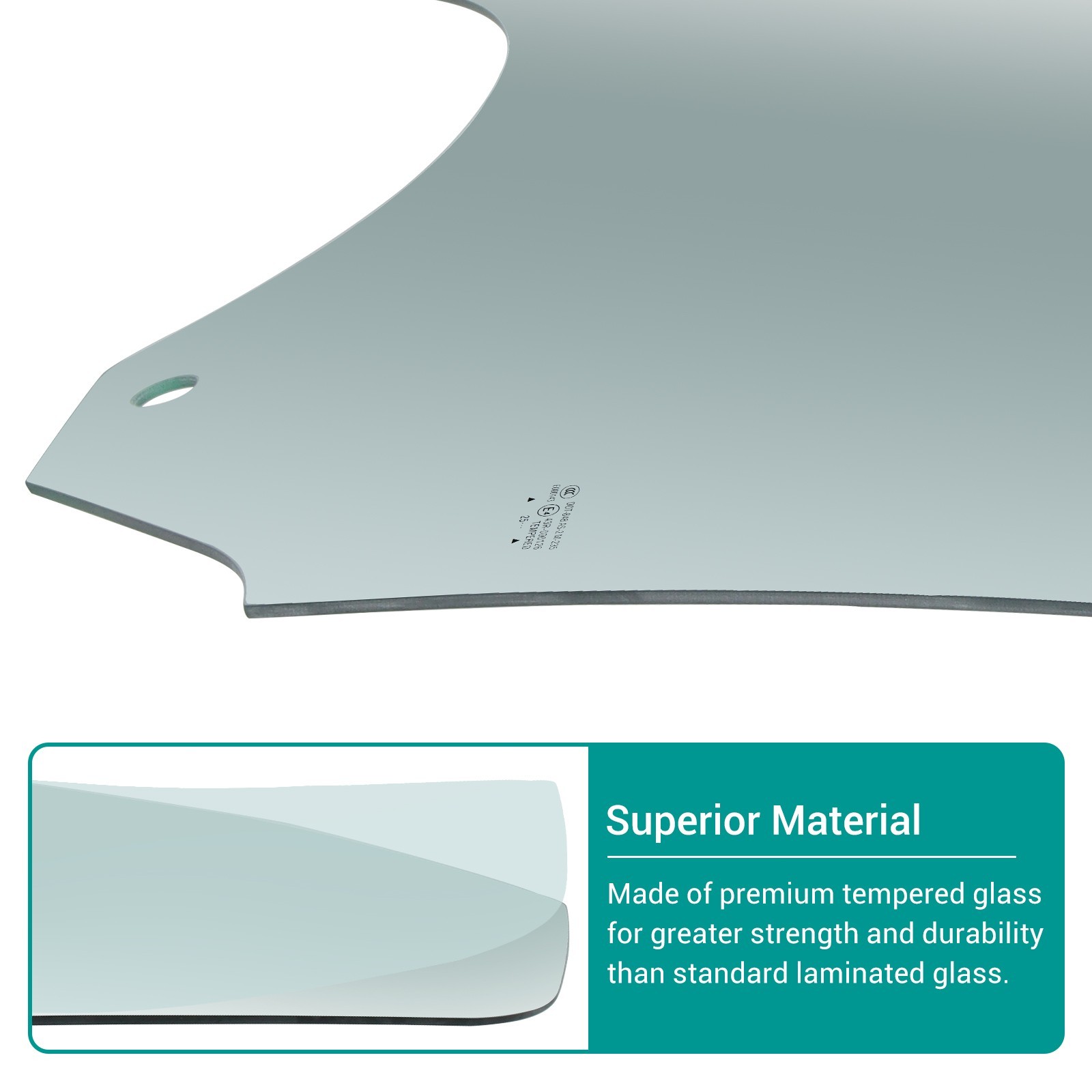 Fits 2020-2025 Tesla Model Y Driver Left Side Front Door Window Glass Tempered