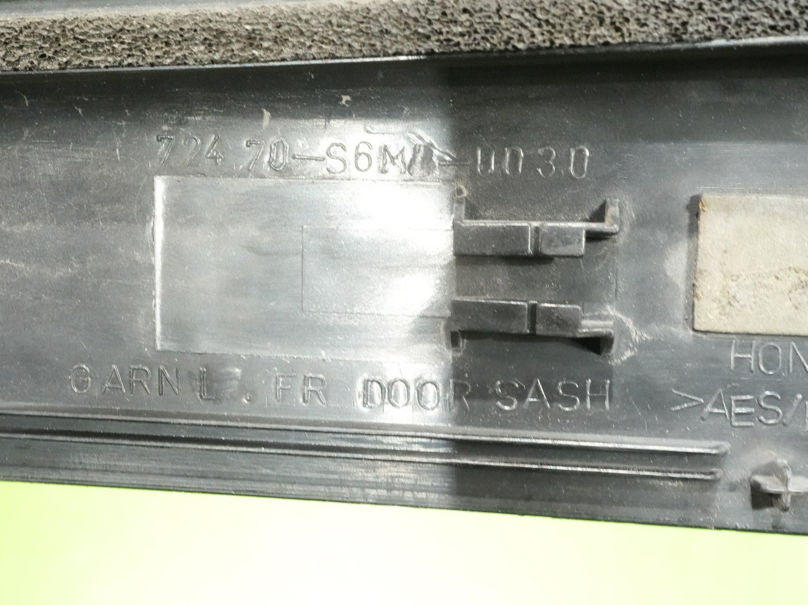 02-06 RSX OEM driver left door exterior B pillar trim panel cover